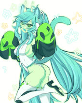 thigh high sketch Glorp Miku